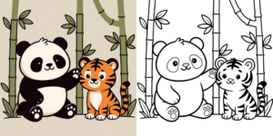 ft - Kleurplaat Schattige Dieren ft