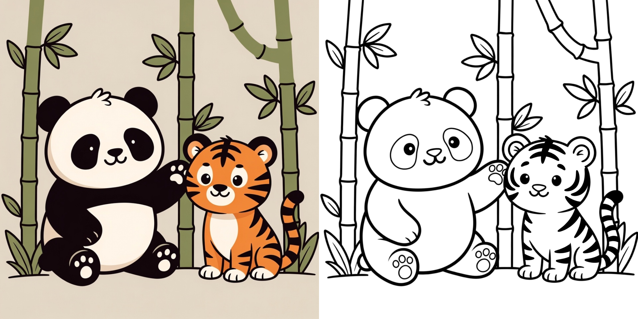 ft - Kleurplaat Schattige Dieren ft