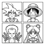 ft - Manga kleurplaten ft